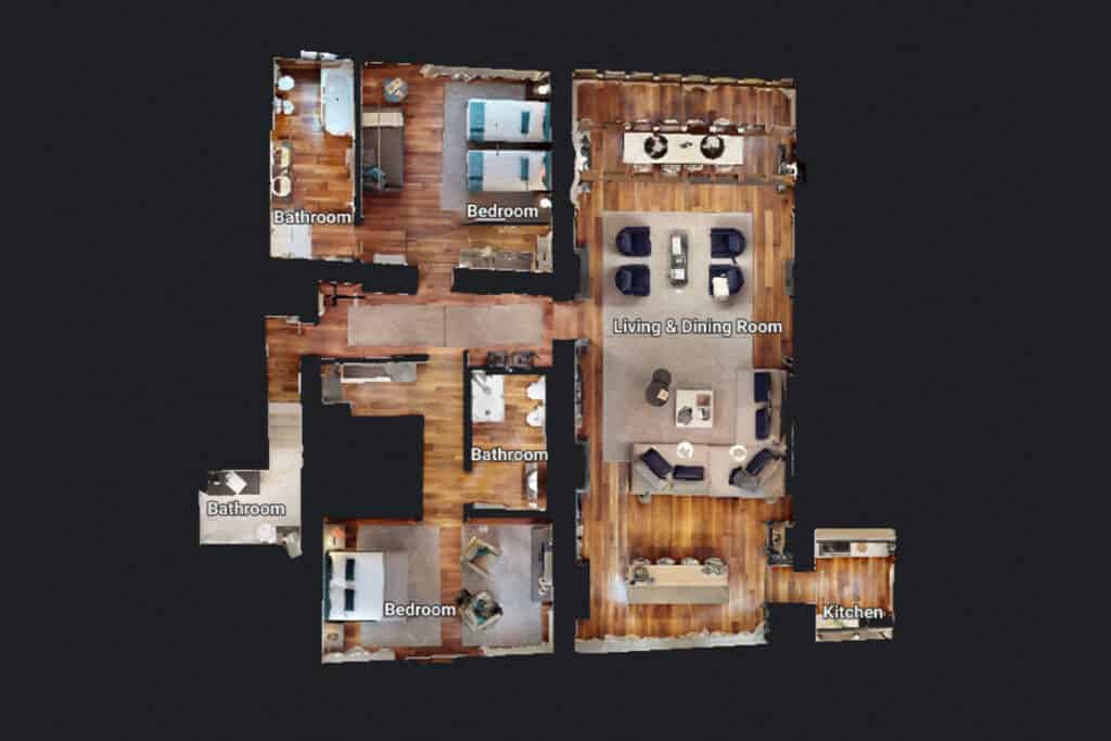 Appartamento Venezia con tre camere, soggiorno e cucina in stile tradizionale veneziano. Perfetto pe.